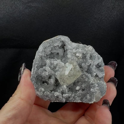 Sugar Quartz With Yellow Calcite