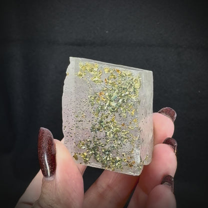Iceland Spar with Chalcopyrite