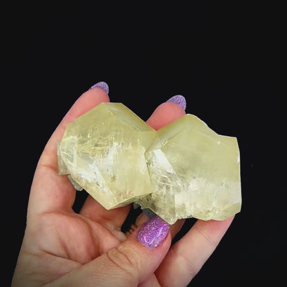 Green Fluorite w/ Yellow Calcite