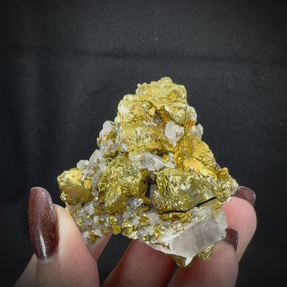 Iceland Spar with Chalcopyrite