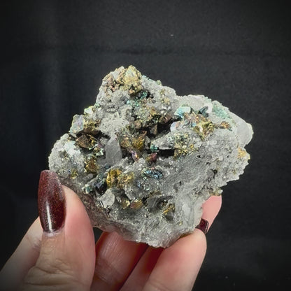 Iceland Spar with Chalcopyrite