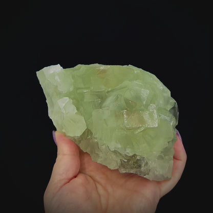 Green Fluorite w/ Yellow Calcite