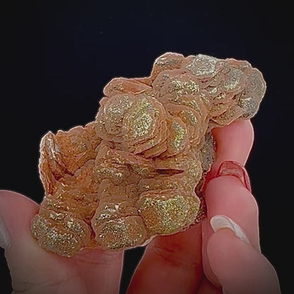 Red Calcite w/ Pyrite
