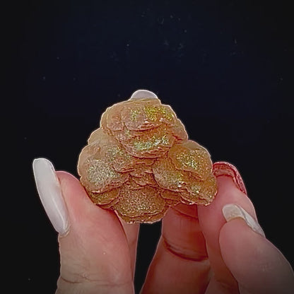 Red Calcite w/ Pyrite