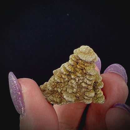 Pagoda Calcite w/ Rainbow Pyrite