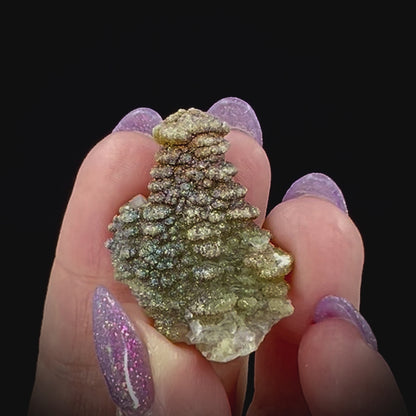 Pagoda Calcite w/ Rainbow Pyrite