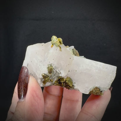 Iceland Spar with Chalcopyrite