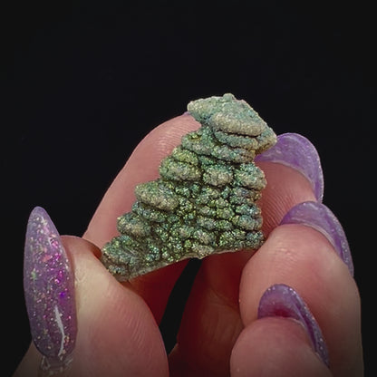 Pagoda Calcite w/ Rainbow Pyrite
