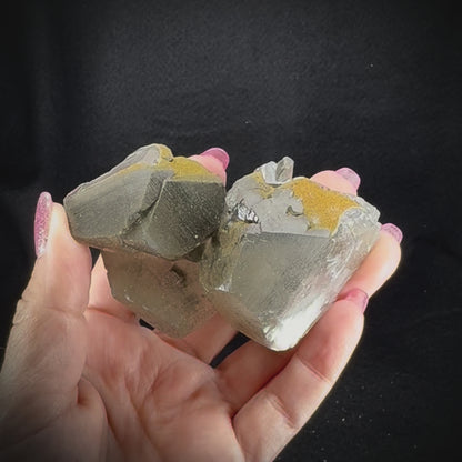 Mercedes Calcite w/ Pyrite