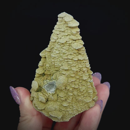 Pagoda Calcite w/ Rainbow Pyrite
