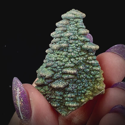 Pagoda Calcite w/ Rainbow Pyrite