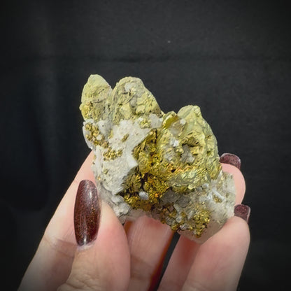 Iceland Spar with Chalcopyrite