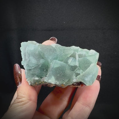 Fluorite Cubes on Matrix