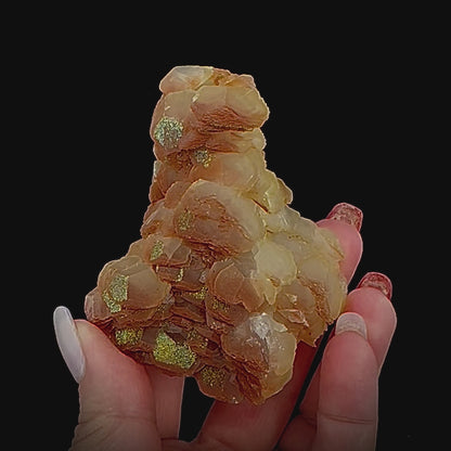 Red Calcite w/ Pyrite