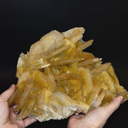 Yellow Calcite w/ Stand