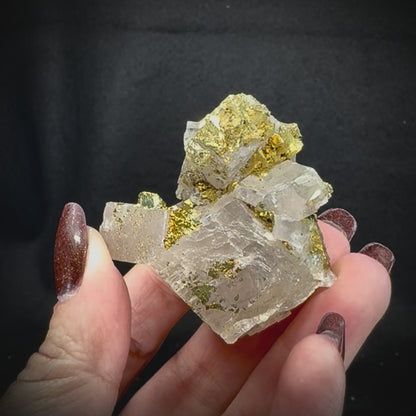 Iceland Spar with Chalcopyrite
