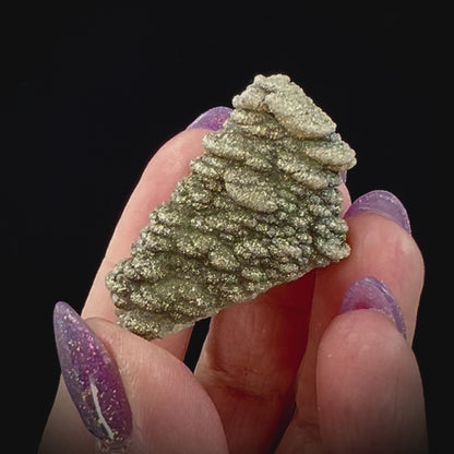 Pagoda Calcite w/ Rainbow Pyrite