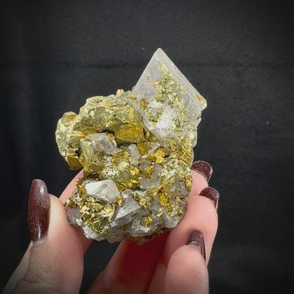Iceland Spar with Chalcopyrite