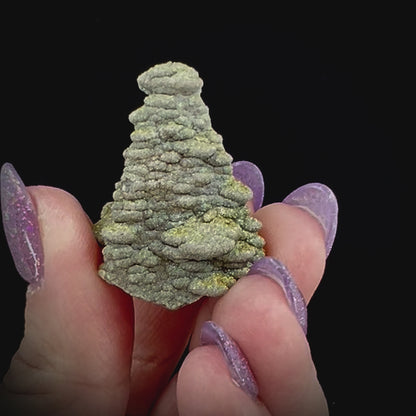 Pagoda Calcite w/ Rainbow Pyrite