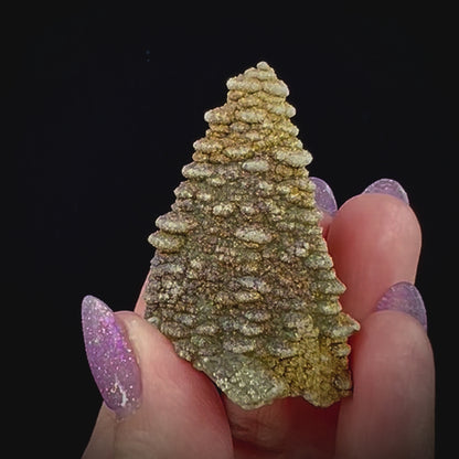 Pagoda Calcite w/ Rainbow Pyrite