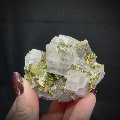 Iceland Spar with Chalcopyrite