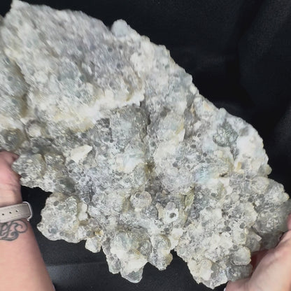 Fluorite on Candle Quartz