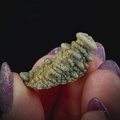 Pagoda Calcite w/ Rainbow Pyrite