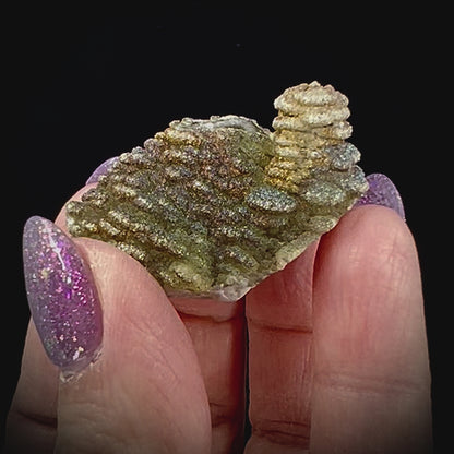 Pagoda Calcite w/ Rainbow Pyrite