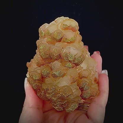 Red Calcite w/ Pyrite