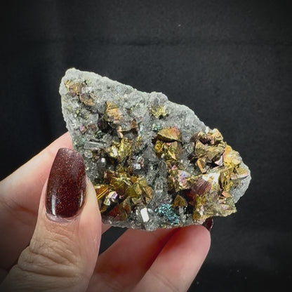 Iceland Spar with Chalcopyrite