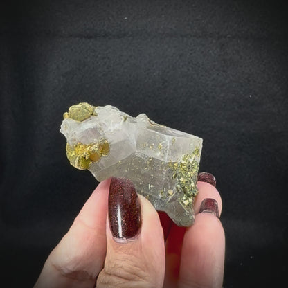 Iceland Spar with Chalcopyrite