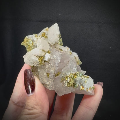 Iceland Spar with Chalcopyrite