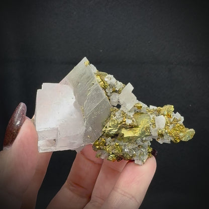 Iceland Spar with Chalcopyrite