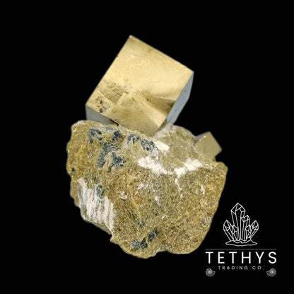 Pyrite Cube On Matrix Bulk