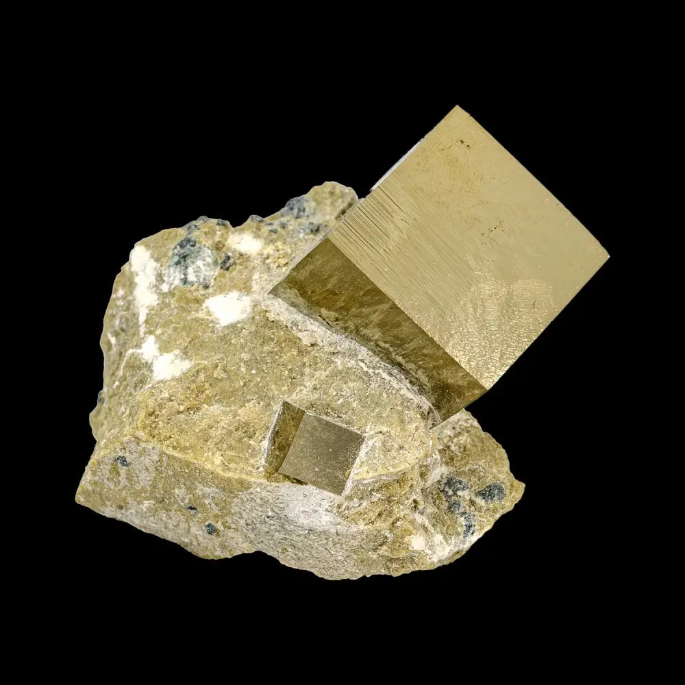 Pyrite Cube On Matrix Bulk