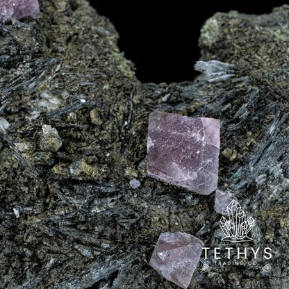 Red Octahedral Fluorite Wysiwyg