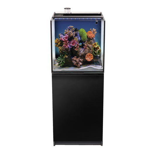 RECIFE ECO ALL-IN-ONE AQUARIUM WITH REEF READY LED LIGHT, PROTEIN SKIMMER, BACK FILTER BOX & STAND (SHIPS IN TWO BOXES)