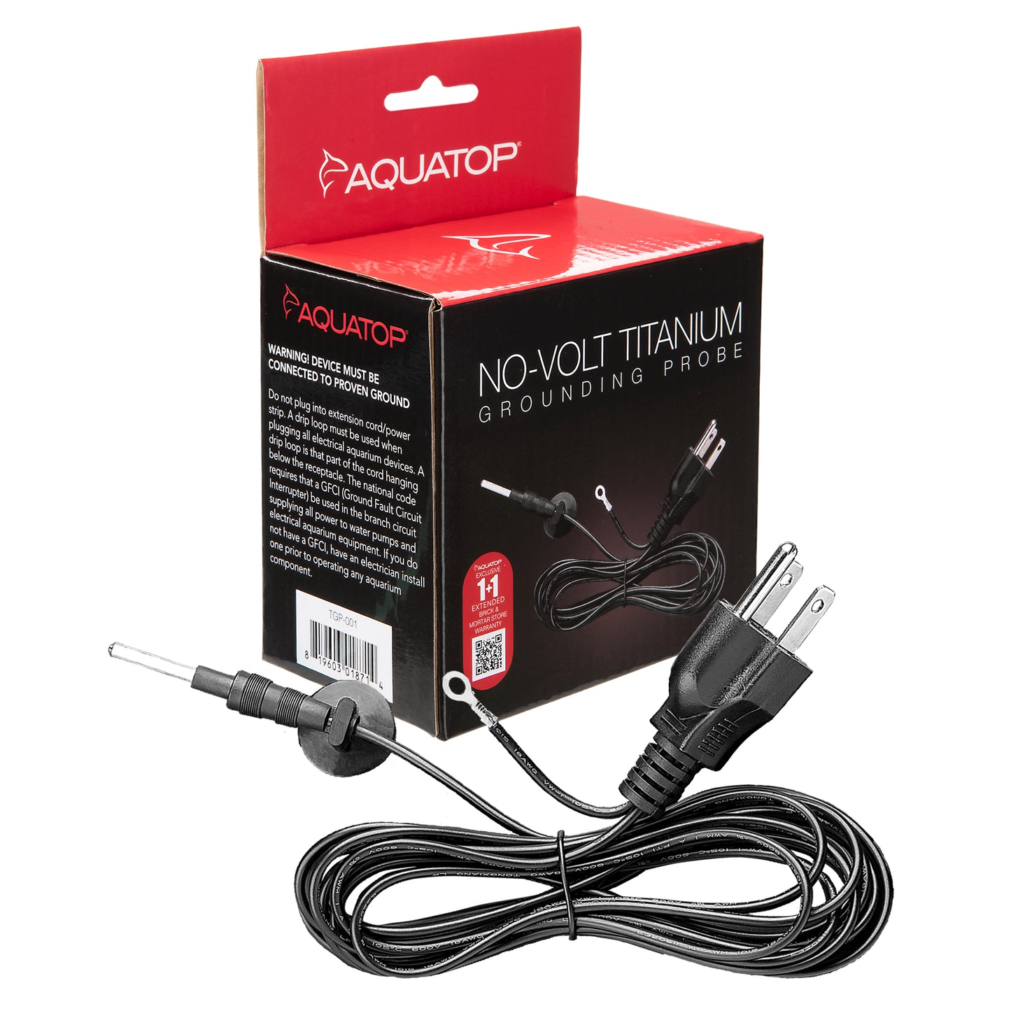 NO-VOLT Titanium Aquarium Grounding Probe