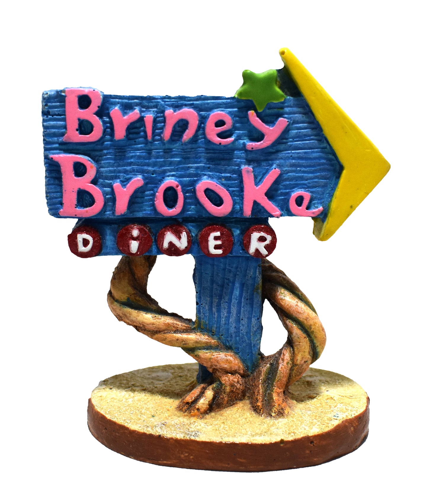 WW Briney Brook Diner Sign Resin Ornament - Map Price $7.29