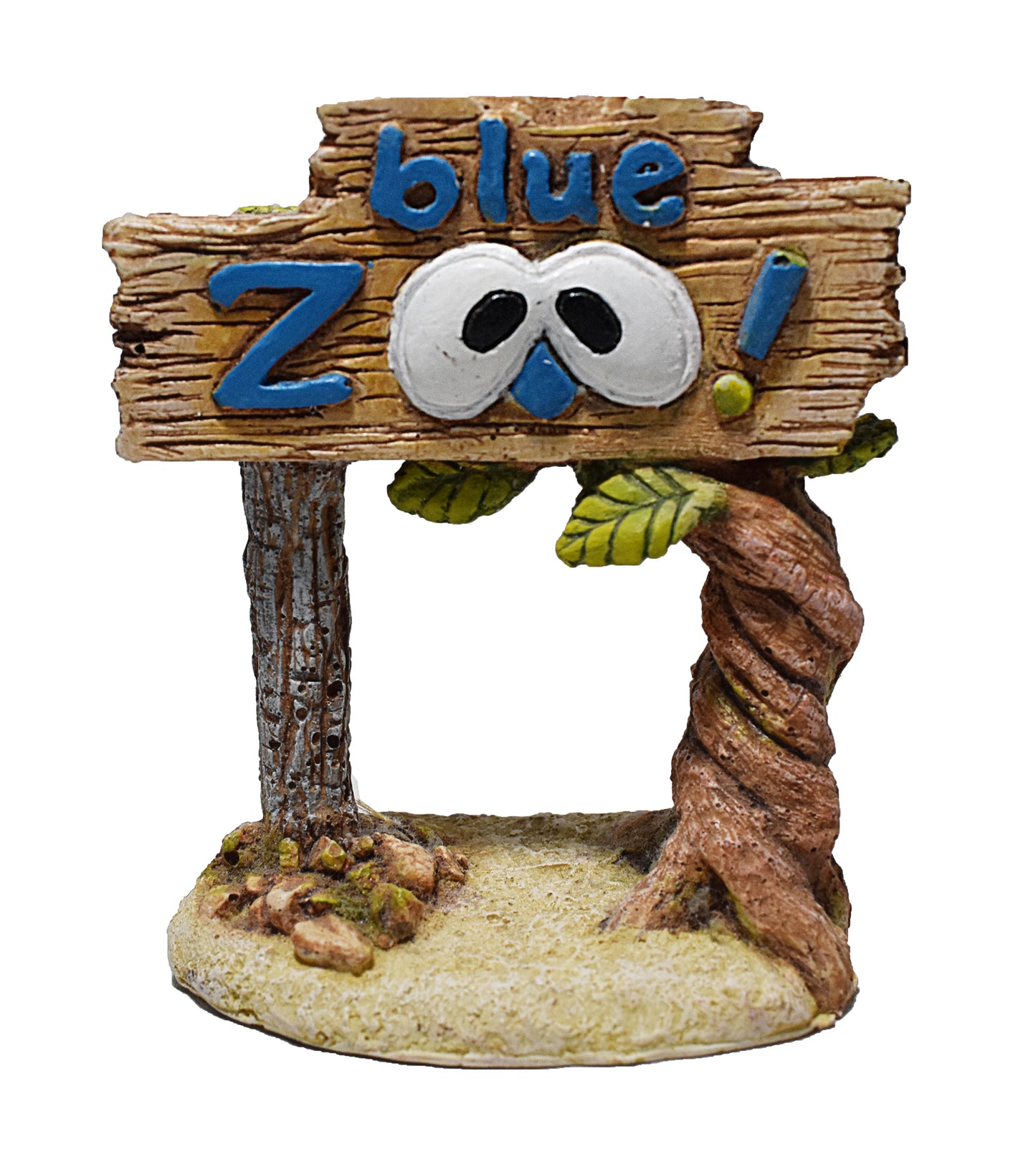 WW  Blue Zoo Sign Resin Ornament - Map Price $9.29