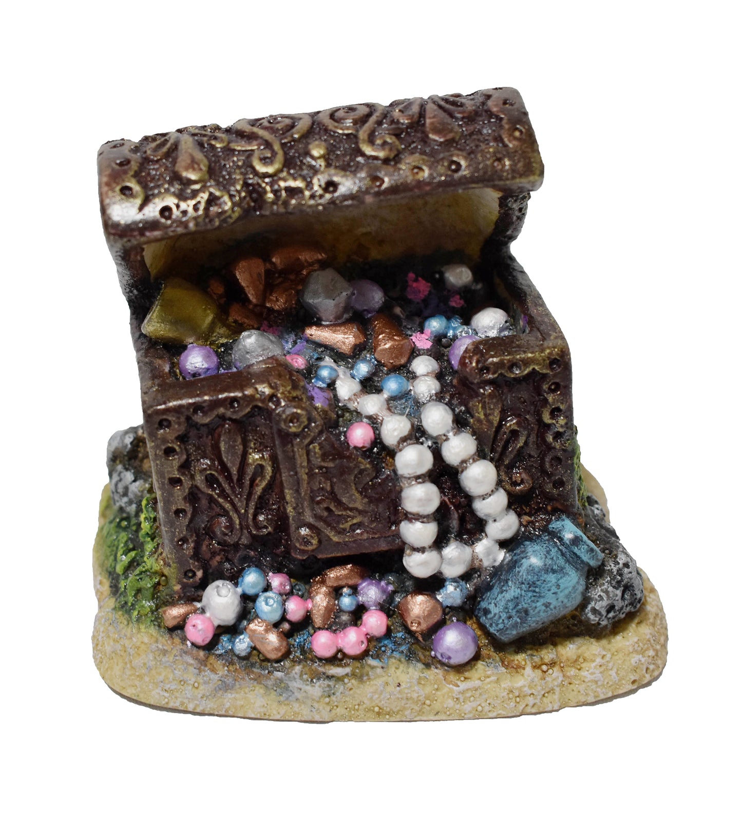 3.1" Treasure Chest With Pearls - Map Price $8.29