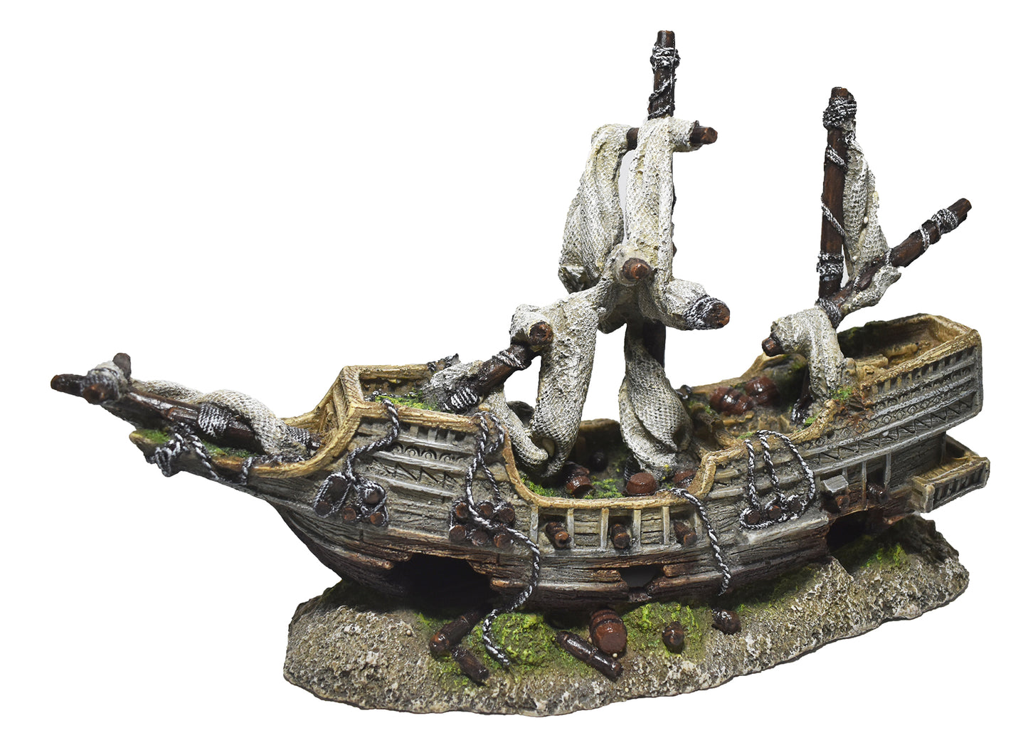 8.9" Galleon Shipwreck Resin Ornament - Map Price $43.29